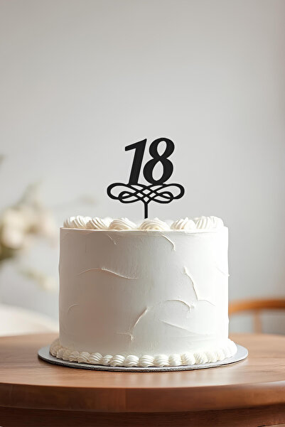 oalpo 18. Yaş Doğum Günü Pastası Kürdanı, Pasta Süsü, Yeniden Kullanılabilir