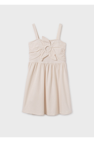 MAYORAL Girl's Strappy Flower Dress Cream 6984