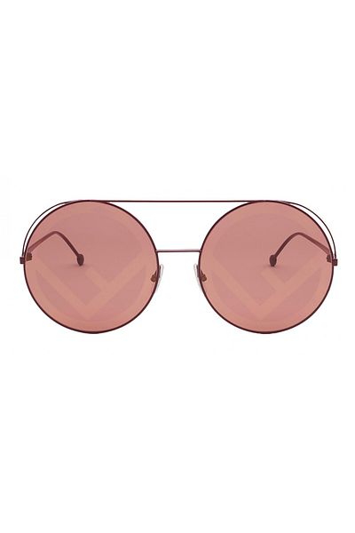 Fendi Women's Run Away FF 0285/S P68 63 7Y Black Cherry Sunglasses