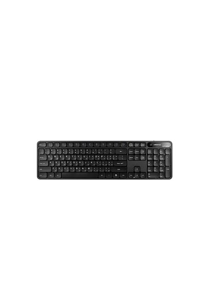 Volkano لوحة مفاتيح وماوس لاسلكيان VolkanoX Garnet Series BT قابلة لإعادة الشحن بوضعين - أسود