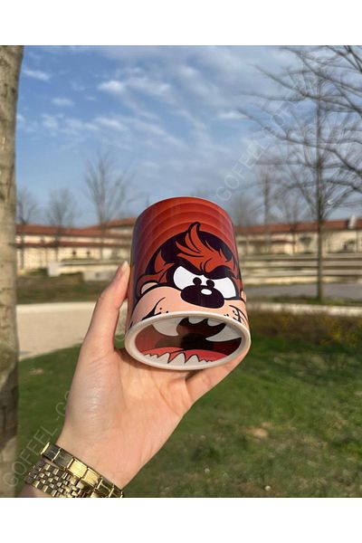Gofeel Harajuku Street Tasmanian Devil Full Printed Porcelain Mug Cup