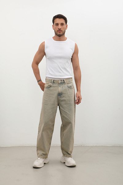 BANNY JEANS Ανδρικό καφέ παντελόνι Jean Skater Fit