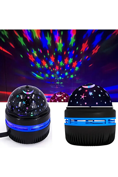 Store Renkli Yıldız Projeksiyon Gece Lambası