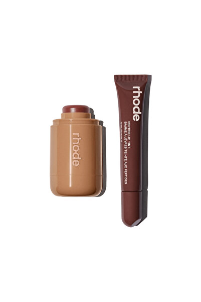 rhode Toasted Teddy Allık & Espreso Lip Tint Set