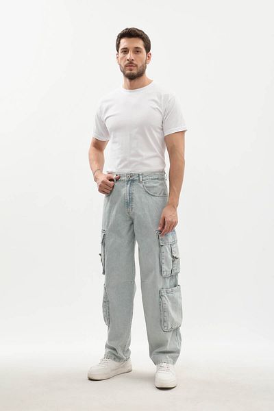 BANNY JEANS Ανδρικό τζιν παντελόνι Cargo Pocket
