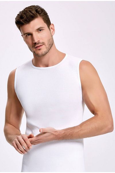 İLKE İÇ GİYİM Crew Neck White Men's Athlete 3 Pieces