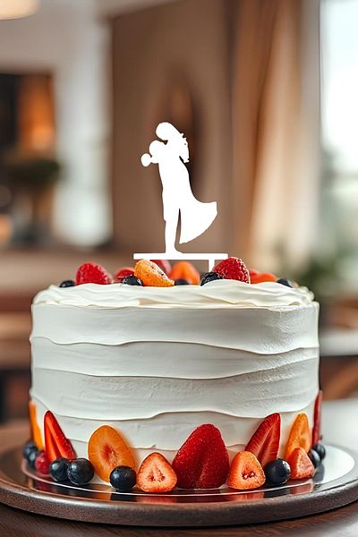 oalpo Wedding Anniversary Cake, Wedding Cake Toothpick, Cake Decoration, Reusable