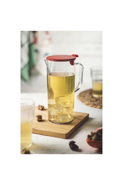 Depa 1 Lt Acrylic Jug and Measuring Cup - Fits in the Refrigerator Door and Shelf