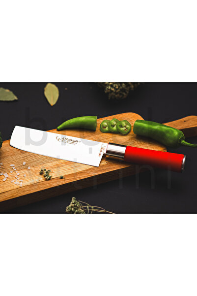 ATASAN Red Craft Nakiri Şef, Kasap, Mutfak Bıçağı