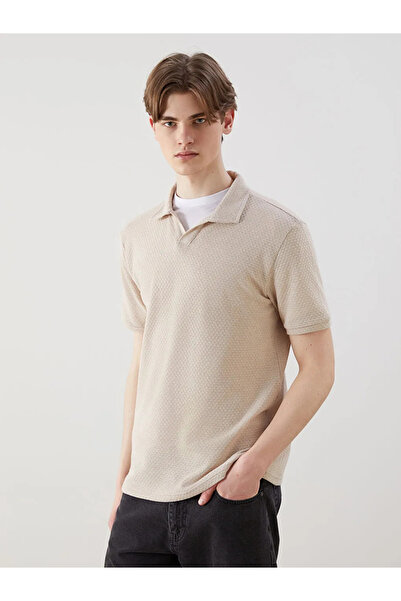 LC Waikiki Ανδρικό μπλουζάκι XSIDE μπεζ Polo γιακά