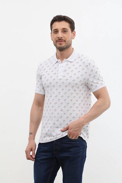 MARKAPIA Ανδρικό μπλουζάκι Polo Neck Tree με σχέδιο 100% βαμβάκι