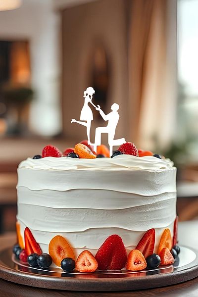 oalpo Wedding Anniversary Cake, Wedding Cake Toothpick, Cake Decoration, Reusable