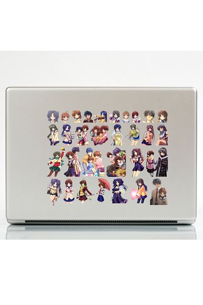 Ororabutik Σετ αυτοκόλλητων Anime Clannad 49 τμχ - Σετ αυτοκόλλητων Scrapbook Bullet Journal