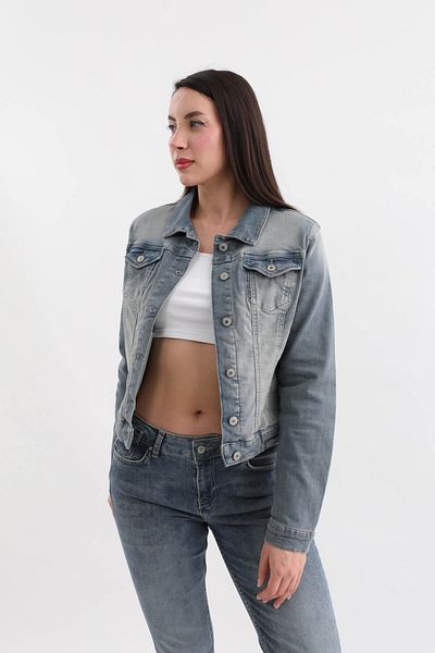 BANNY JEANS Jachetă de damă cu nasturi din lycra, albastră