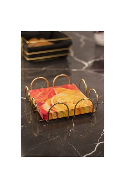 Depa Gold Presentation Napkin Holder & Napkin Holder Stainless