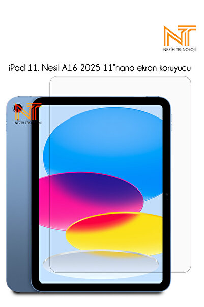 Nezih Case Apple iPad A16 2025 11” Reinforced Nano Screen Protector