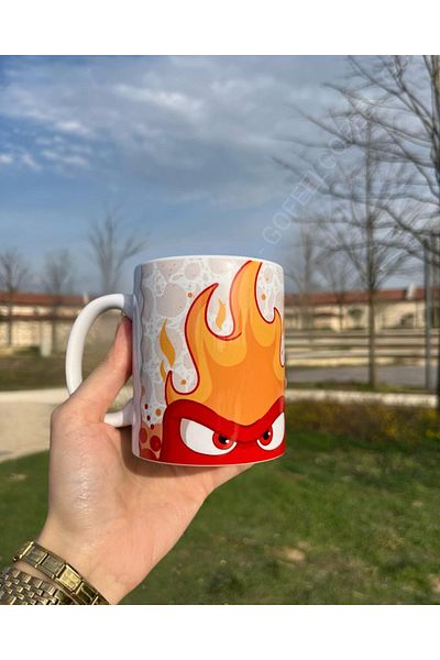 Gofeel Harajuku Street Anger Full Printed Porcelain Mug Cup
