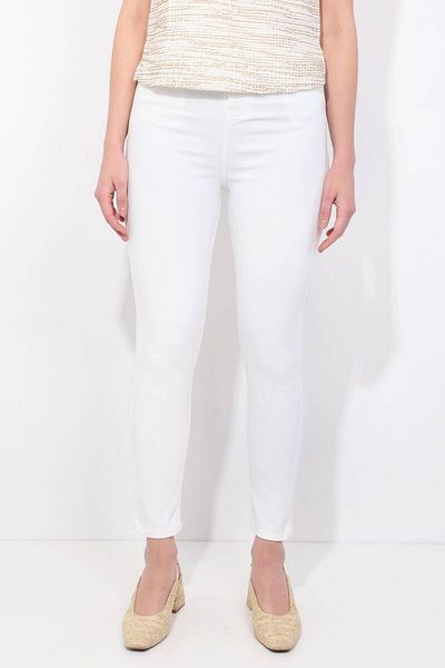 Bluewhite Γυναικείο τζιν παντελόνι σε λευκό Slim Fit