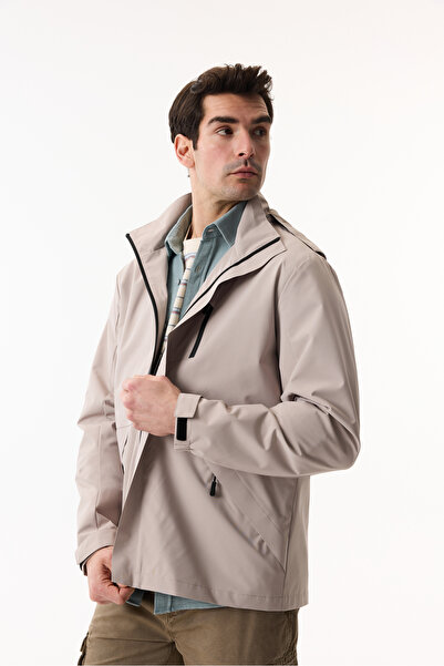 Mudo Hooded Multi-Pocket Raincoat