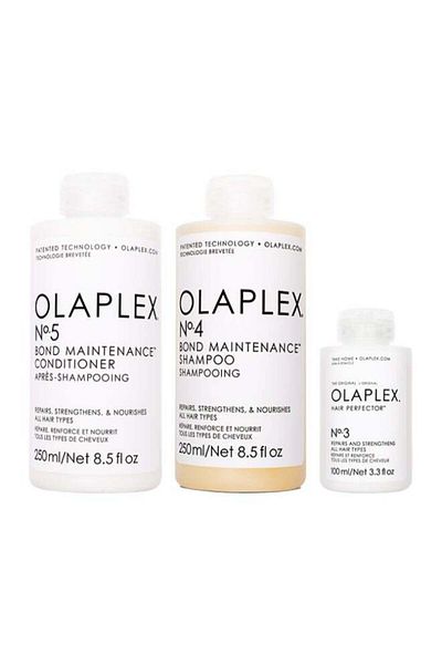 Olaplex PACK OF 3 No 3 Hair Perfector No 4 Bond Maintenance Shampoo  No 5 Bond Maintenance Conditioner