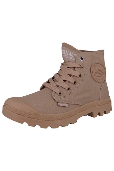 Palladium Damen Sportliche Stiefelette Mono Chrome 73089-271-M Beige  Warm Sand Leinen