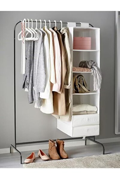 ALMUFARREJ Iron clothes hanger and organizer, size 99X46X154 cm