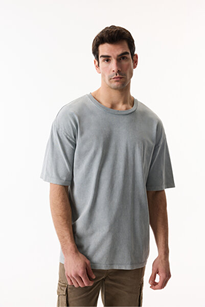 Mudo BİSİKLET YAKA KISA KOLLU OVERSIZE T-SHIRT