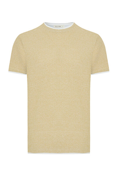 Mudo سترة بياقة دائرية وأكمام قصيرة