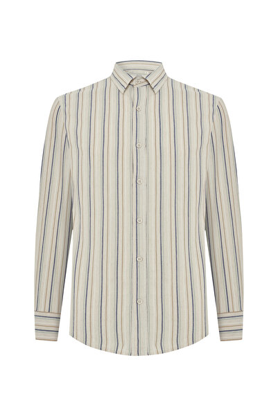 Mudo Striped Regular Fit Long Sleeve Shirt