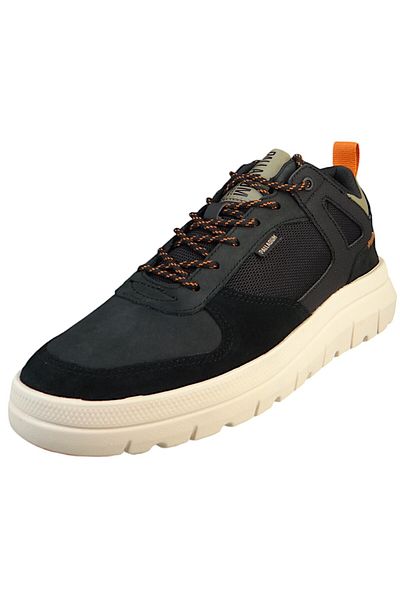 Palladium Herren High Sneaker Pallaflex Lo Mix 04340-008-M Schwarz Black Leder und Textil