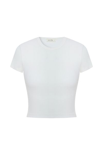 Mudo Crop T-Shirt with Crew Neck