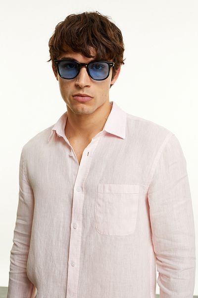 Mudo Regular Fit Linen Shirt with Pockets