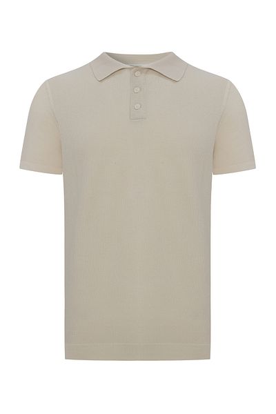 Mudo Polo Collar Short Sleeve Knitwear Sweater