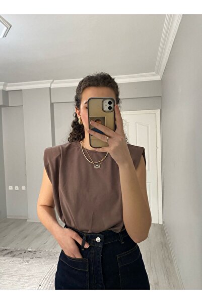 Niceboutique Premium Kalite %100 Pamuklu Vatkalı Kolsuz Bodysuit