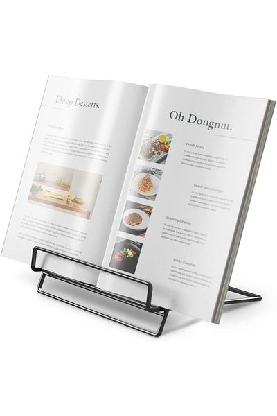 COOYA Tabletop Foldable Iron Bookshelf,simple & elegant,30x40cm,only 0.81 lb,Folds flat