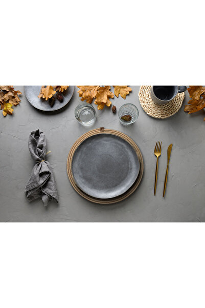 Klappe Design Single Wicker-Jute Flat American Service Plate 35cm X 35cm