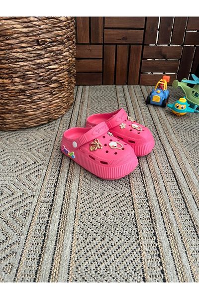 Behtah Kundura Girl's Closed Front Daily Sandals Non-Slip Thick High Sole Stone Slippers 6 Pieces Ornament