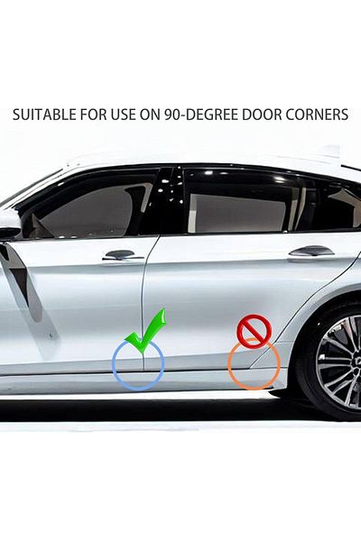 fulina 4 Pcs Car Door Corner Guards, Universal 90-Degree Door Angle for All Vehicles