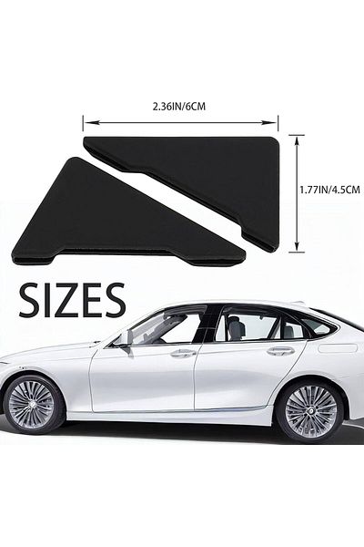 fulina 2 Pcs Car Door Corner Guards, Black Rubber Edge,Anti-Scratch and Dent Resistant,Door Angle for All