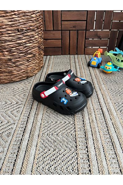 Behtah Kundura Boy's Closed Front Garden Pool Daily Sandals Non-Slip Sole Slippers