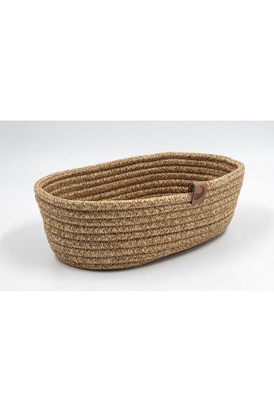 Klappe Design Wicker Bread Basket - Jewelry Basket - Keychain - Entrance Box - Small Item Basket 20X26X8Cm