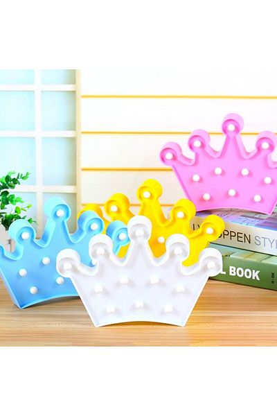 andela 3D Decorative Battery Operated Queen Crown Model LED Table and Night Lamp