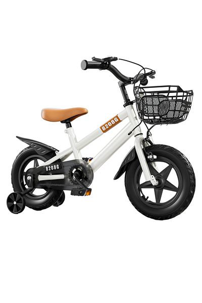 Ma Baby 14 inch Bicycle for Kids, with Training Wheel and Adjustable Seat, for 2-8 Years Boy and Girls
