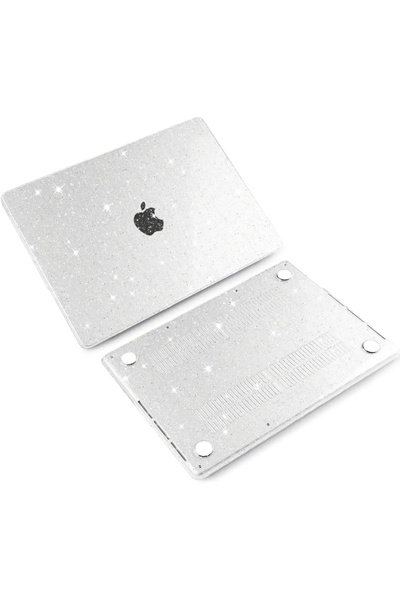 GRABONO Apple Macbook 13.3' Pro 2022 M2 Macbook Koruyucu Sert Parlak Simli 1m...