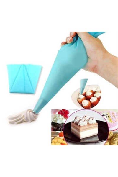 adin tasarım كيس كريم سيليكون أزرق 30 سم كيس كريم المعجنات كيس كريم لحامل 12 ...