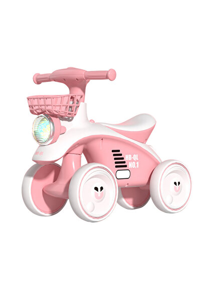 Ma Baby Balance Bike for Kids, with Music and Light, 4-Wheel Twisting Bike wi...