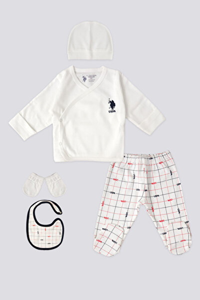 U.S. Polo Assn. Set de 5 piese pentru bebeluș băiețel, cu licență U.S. Polo A...