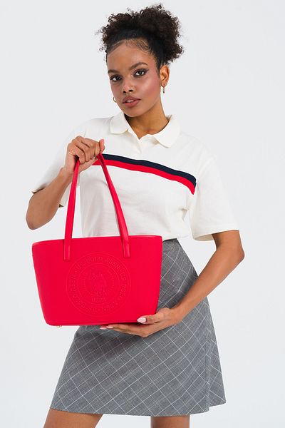 U.S. Polo Assn. Geantă de umăr roșie Us24732 pentru femei