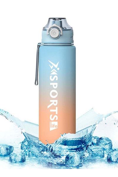 COOYA Water Bottle 32oz, with Time Markings, Jug Leak Proof, for Teenager Adult, Gym School Outdoor