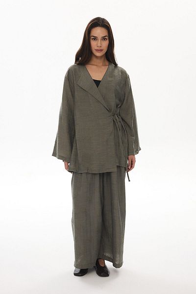 Hooopstore Harmoni Jacquard Khaki Trousers Suit